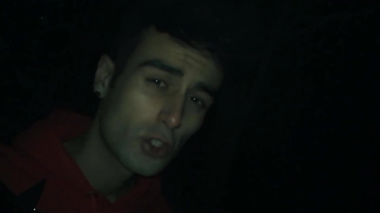 Outdoor Cumshot in Condom and Rubbing Cum Inside Condom on Cock