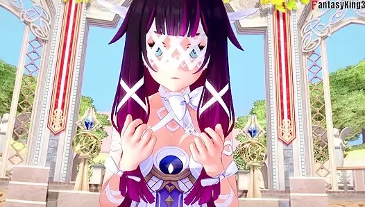 Columbina blowjob - Genshin Impact