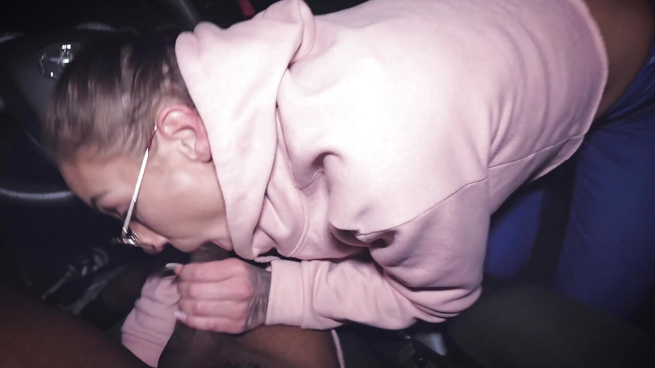 After Her 1st Porn-shooting - Blowjob in Car