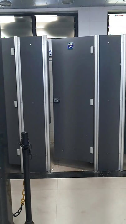 I almost got caught showing off inside the bathroom where the truck drivers go to shower.