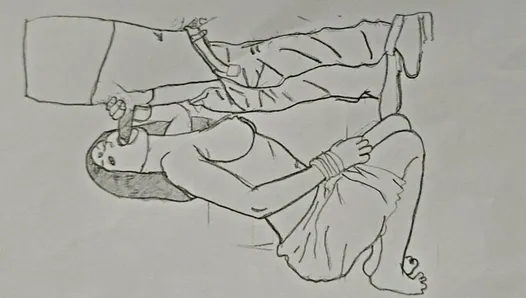 Sketch Drawing Shadi Ke Din Saas Maa Ki Chudayi