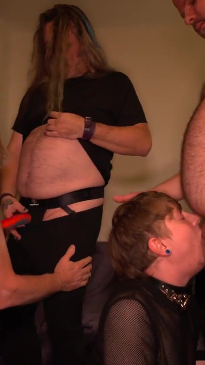 Captivating moment from "Trans and Queer Swinger Party: Face Fucking, Anal and Squirt Everywhere - Cliff Media"