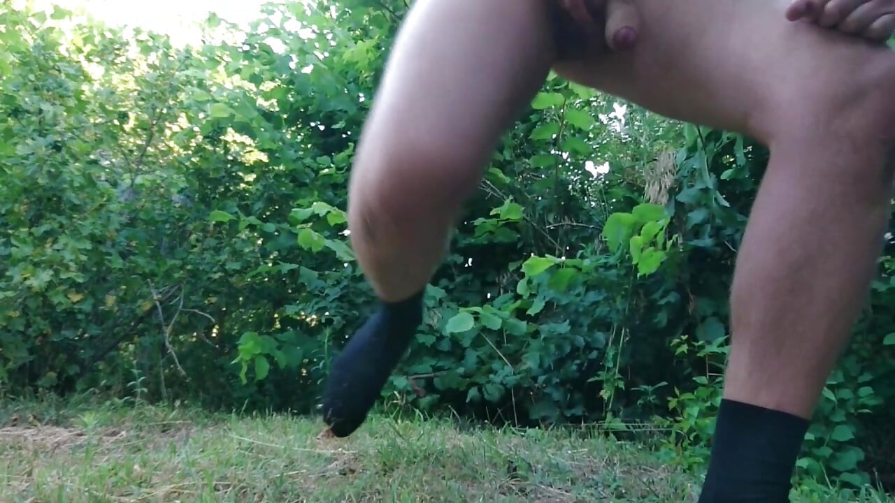 Morning Naked Jerk Off in Nature