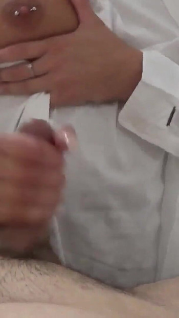 Emotional moment from "Fucking My Best Friends Mom After Family Party"