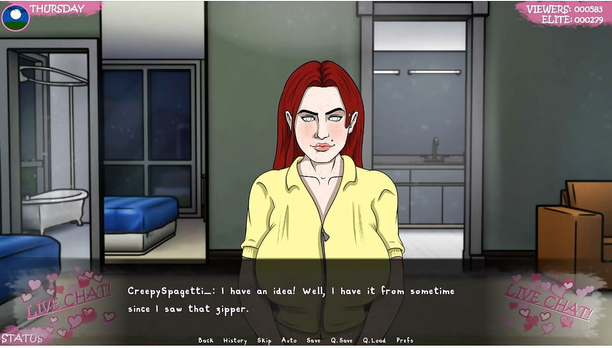 Lust Town - Gameplay - Roleplay - Camshow 2- Exposed Herself Completely