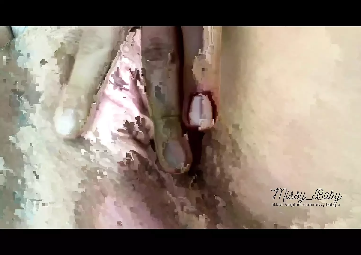 Hairy wet pink pussy