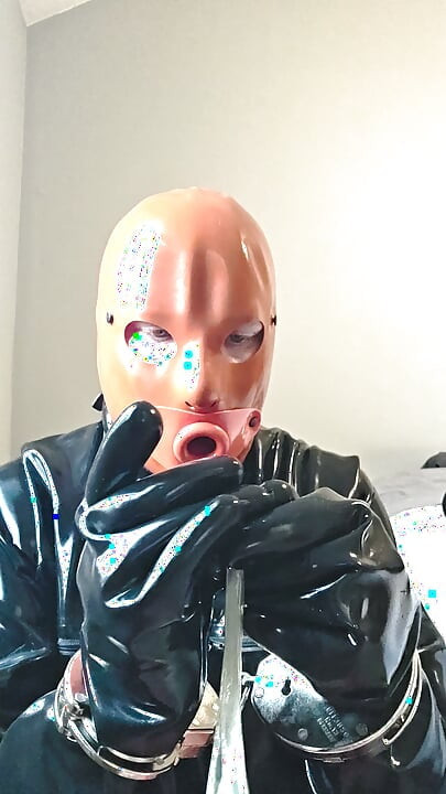 Dressing In Rubber To Swallow 6 Laods of Cum