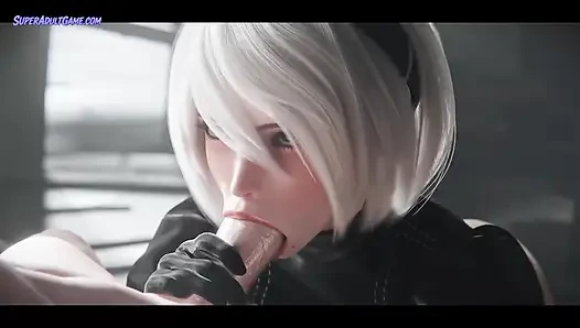 Kamu tidak bisa lari darinya, dia pengen banget nyepong kamu sampai kering - animasi realistis 3d