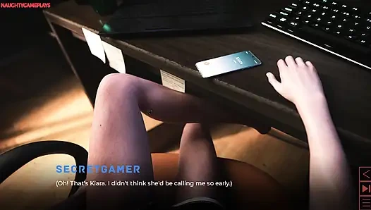 The Synthetic Part 10 By Carbon - Busty MILF Gives Horny Guy a Handjob, Big Cock Cumshot