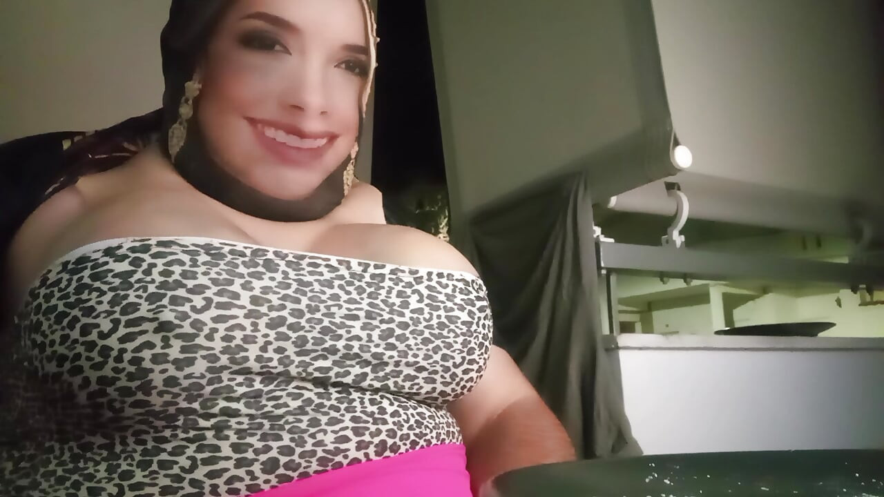 On the Balcony at Sevven O Clock in the Morning with My Boobs Spilling