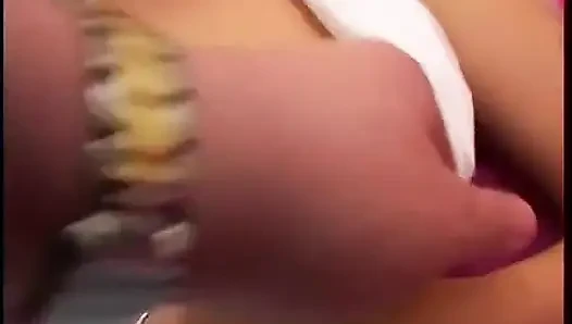 Blonde is playing with toys for him and only him