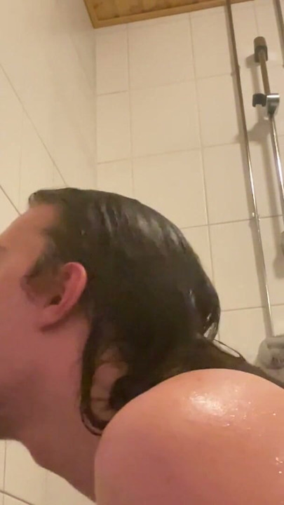 Stripping, showering and playing with dildo | Clip 3