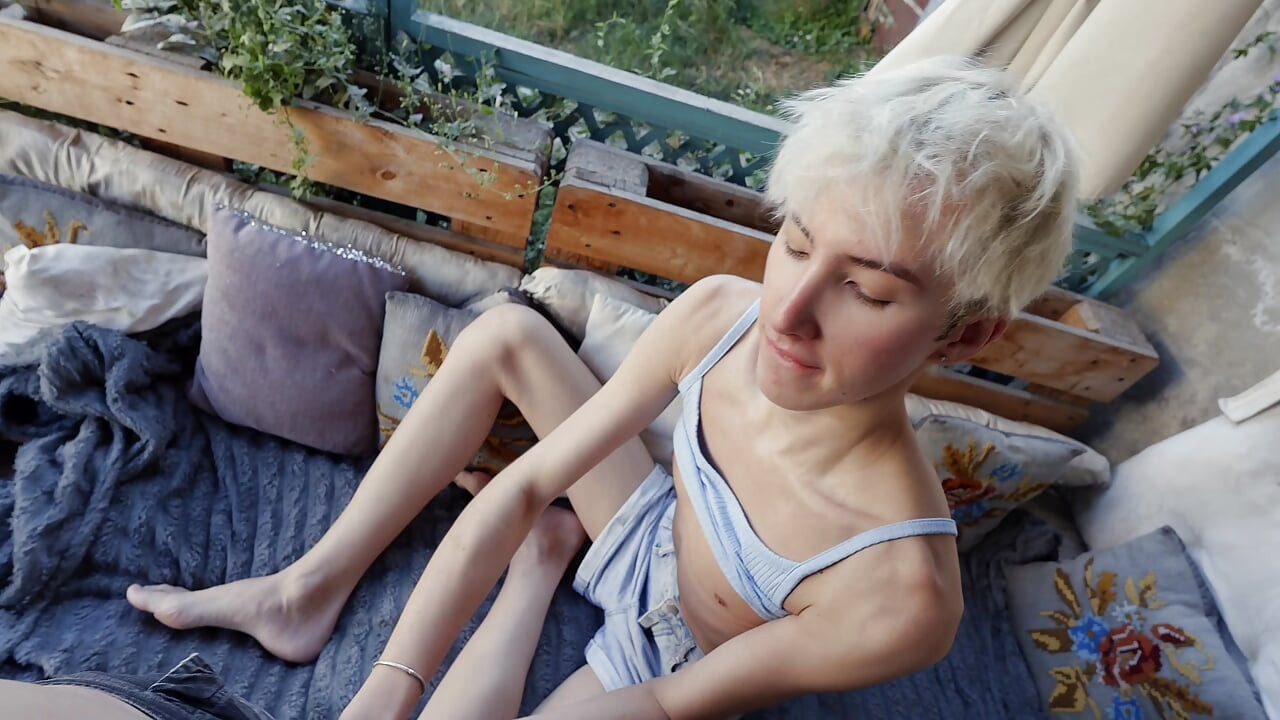 I Sucked My Stepfather's Cock Outside and Took His Cock in My Hole