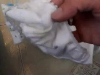 Playing with wife's dirty knickers
