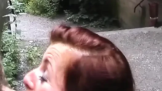 Amateur Teen Got to Ride and Suck Cock in Thee Public
