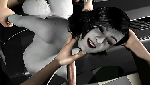 Stuffing Every Hole in Alcina Dimitrescu's Body in a Furious Threesome
