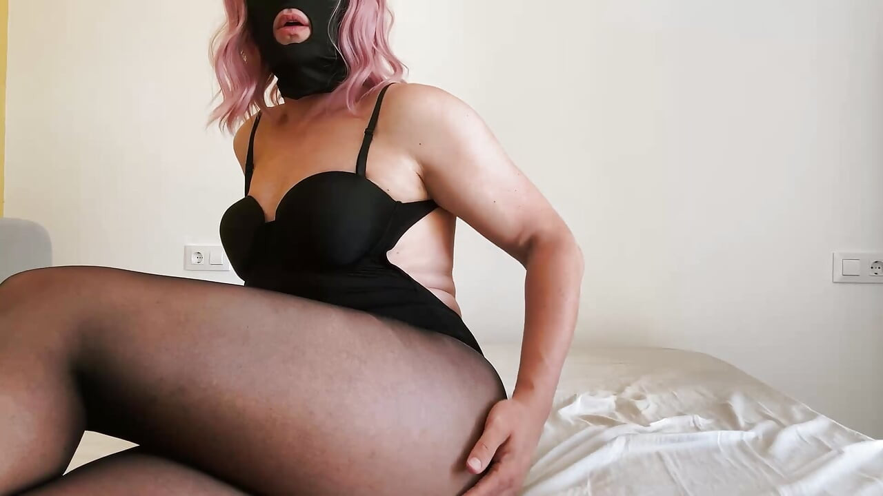 Crossdresser High Heels & Tight Corset