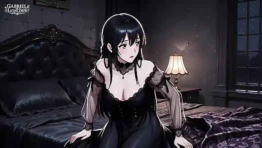 Gotik kız hayranı sahne arkasında rock yıldızıyla sikişiyor - hentai 1