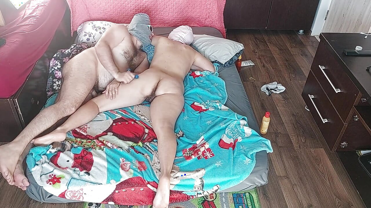 Sensual Massage of a Hot Amateur Couple with Oil on the Body.