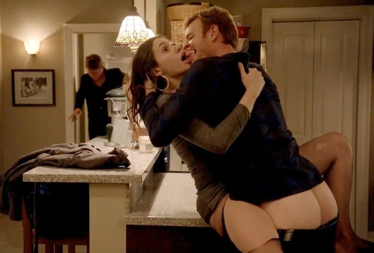 Emmy rossum sexo no balcão da cozinha sem vergonha