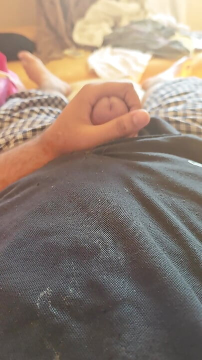 POV solo guy masturbating and torture himself till cum