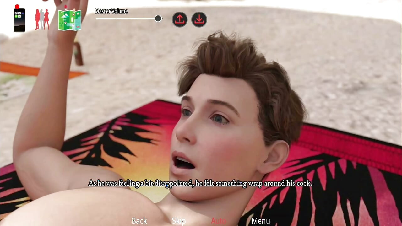 Frederick ging naar het strand met een volwassen partner, ze wilde geen seks, dus hij ging met een andere dame en het sperma stroomde uit het condoom.