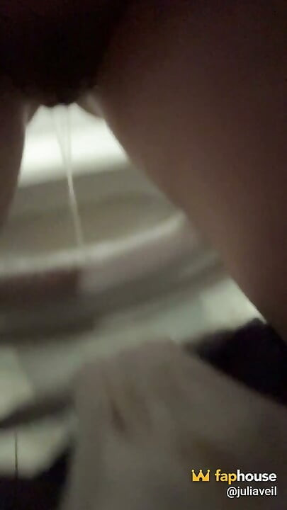 Peeing in Public Toilets - Hairy Pussy, Dirty Panties & Close up Streams