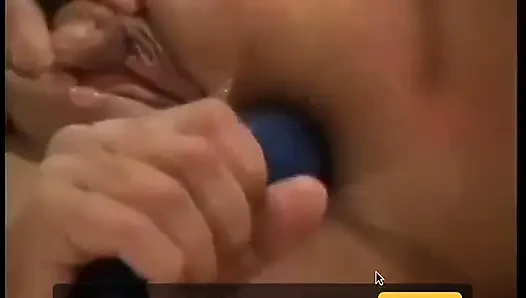 Young guy fills up the pussy on this dildo loving blonde slut doggy style