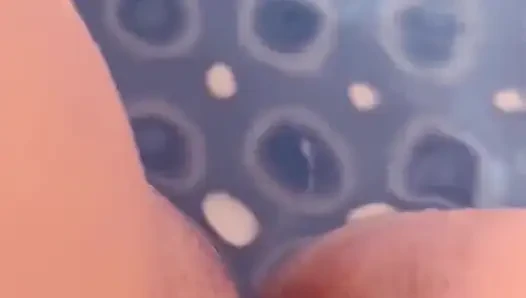 Using My Favorite Clit Sucking Toy Overstimulating My Little Clit as I Cry and Cum.