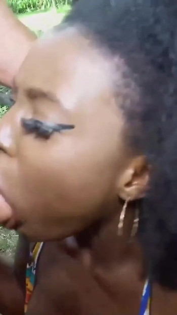 Emotional moment from "Gorgeous Ebony Babe Railed Hard By Big White Cock American Boyfriend"