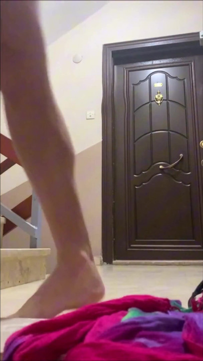 I stripped completely naked for the pizza delivery guy | Clip 1