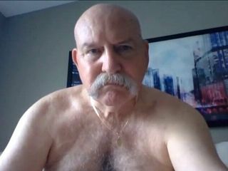 Daddy strokes on cam