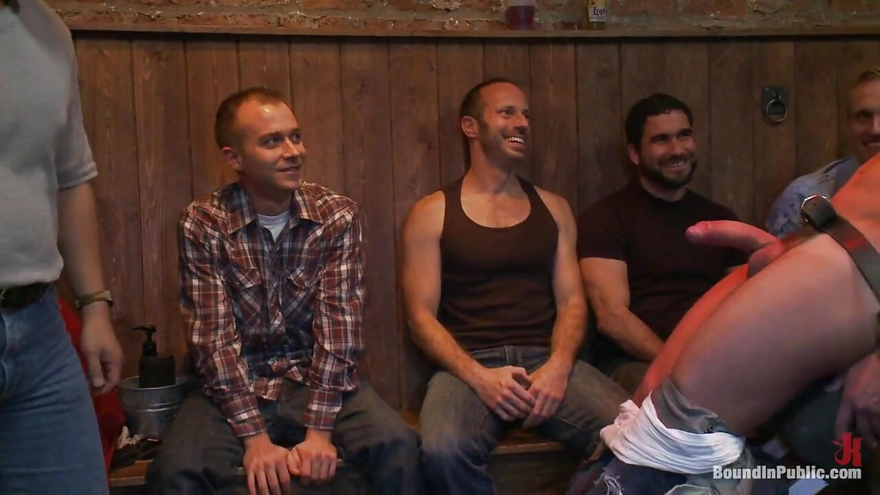 Italian Bodybuilder Is Used and Humiliated at a Public Bar.