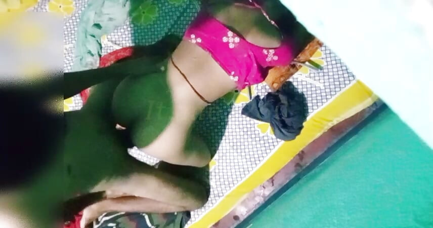 Indian young couple hot sex badroom wife fucking doggy style hard tite fucking Village wife