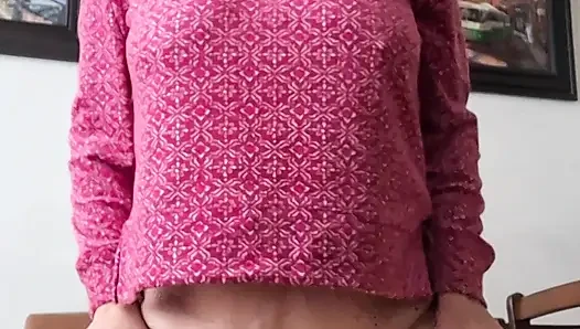 Hot and wet stepmother touching her vagina imagining being fucked like a whore