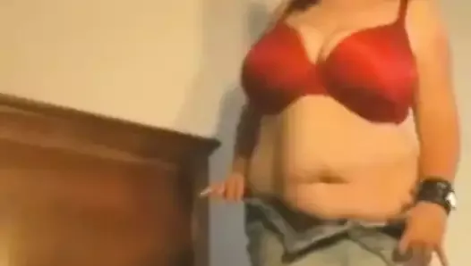 Horny Fat BBW with big tits also playing with her pussy-1
