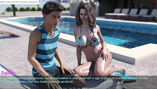 AWAM - Sam massage lotion on Sophia back