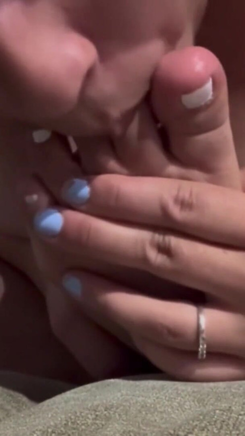 Custom Video: Playing With My Pussy, Tits & Sucking My Toes | Clip 1