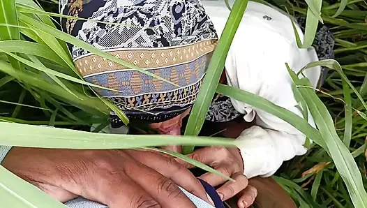 In the millet field, my elder sister-in-law sucked the cock and ass Mari opened the field of millet and killed my sister-in-law's ass