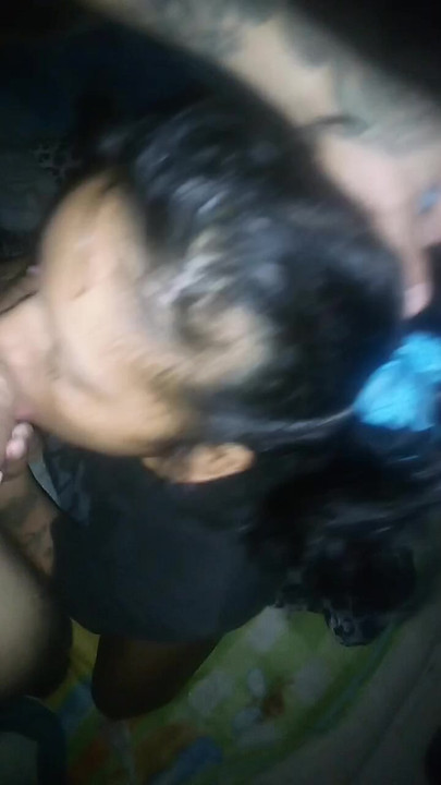 She entered the neighbor's house and gives me a delicious blowjob