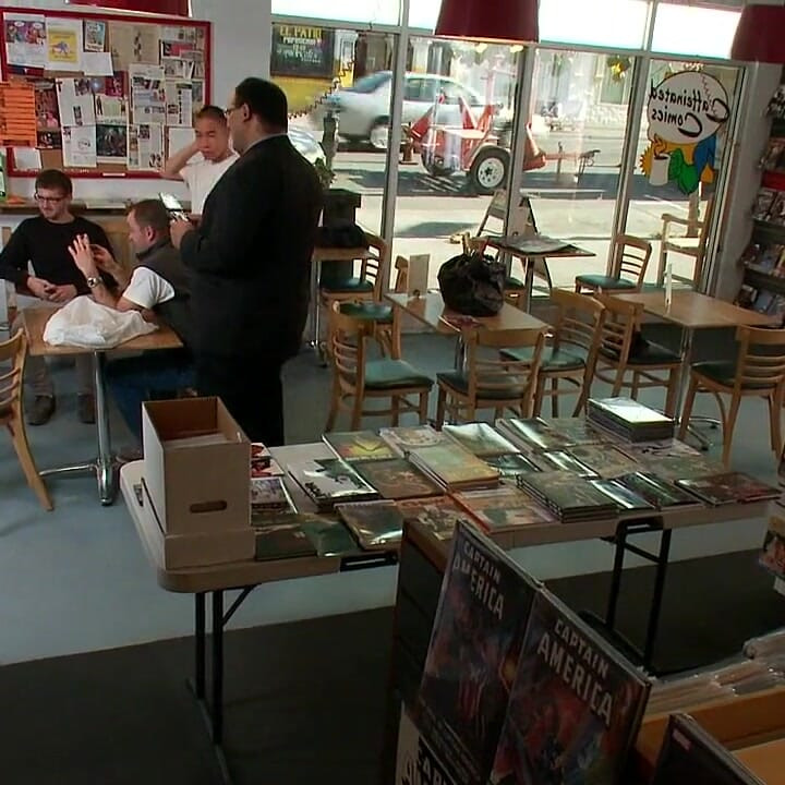 Adorable 19 year old disgraced in comic book store