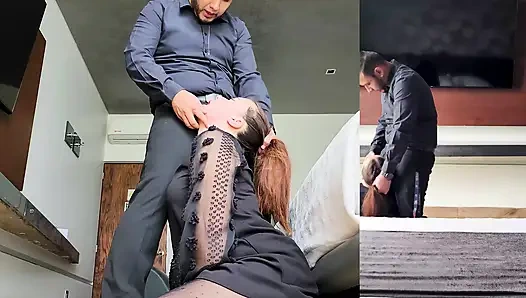 Хардкорно трахаю после шлепания ее как маленькую шлюшку, она