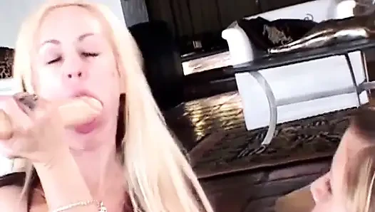 Two horny sluts will do anything to satisfy each other's needs