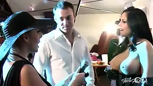 Tera Patrick fucked backstage taking big cock and cum