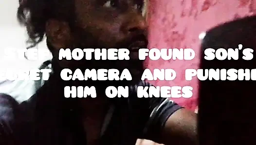 Step mother's home work with step son while husband was away