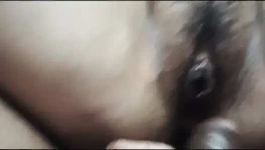 Desi wife blowjob & sucking my black cock