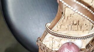 mechanic  found cute brown heels in customer car