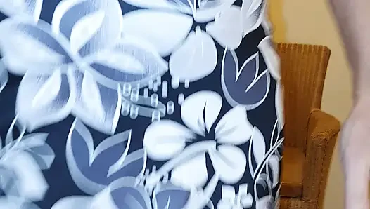 Sissy cock in summer dress