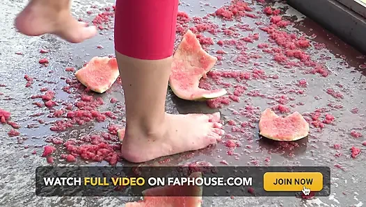 Watermelon feeding!