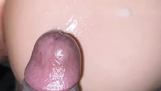 Teen snowbunny takes BBC from behind while oiled